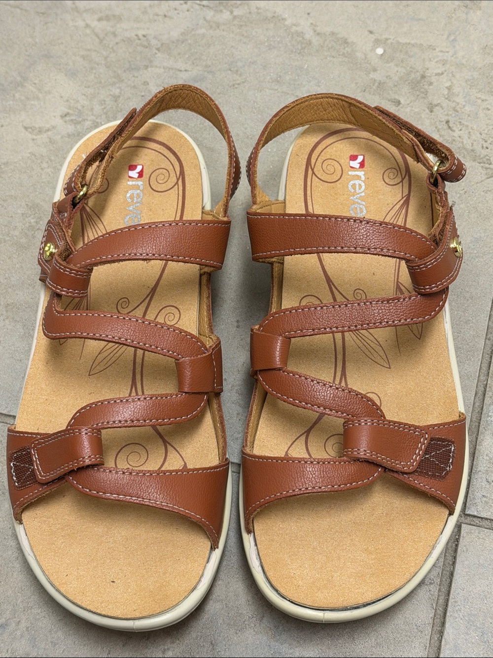 Reverse Women's Brown Multi-Strap Comfort Sandals